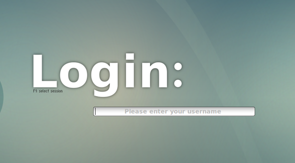 login screen of slim